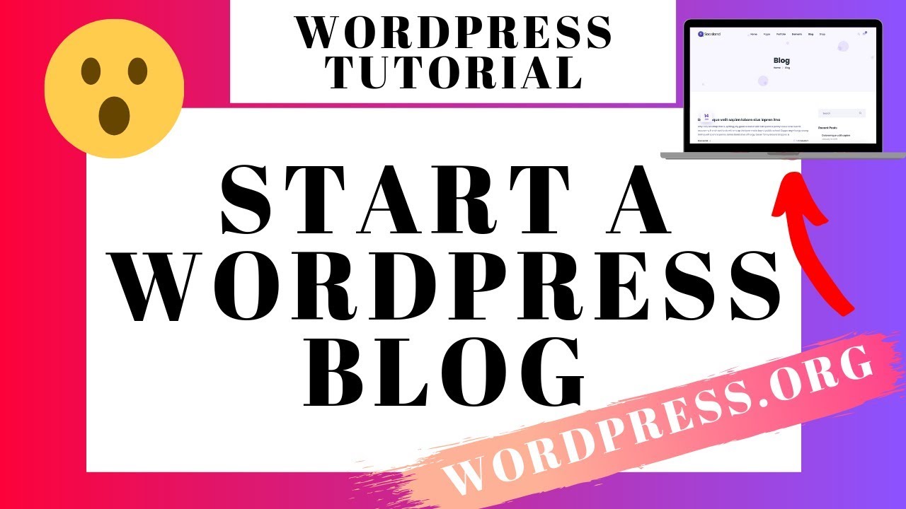 WordPress.org Blog Tutorial For Beginners 2022 | Step-by-Step