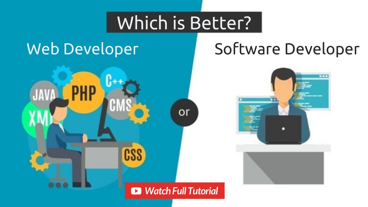 Web Developer vs Software Developer | Difference Between Software Developer