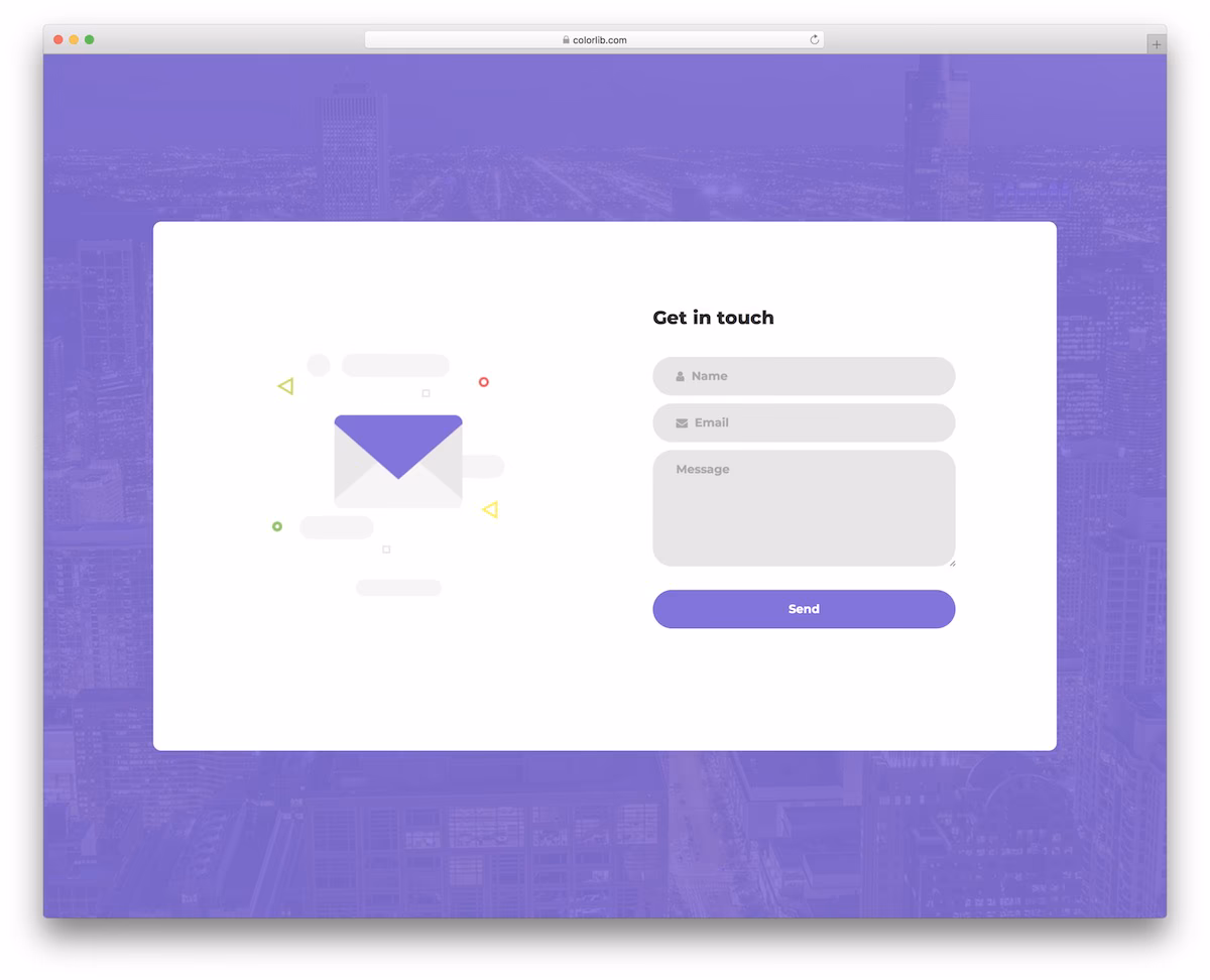 free html5 contact form templates