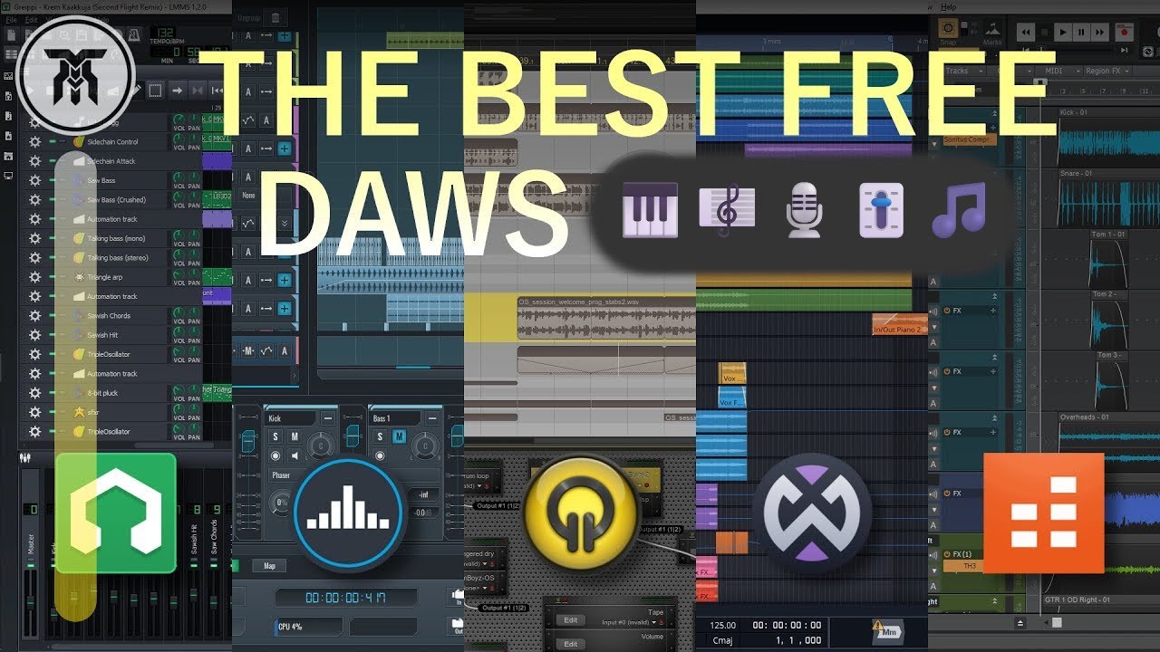 Best Free DAWs [Free Software to Make Music] (2021)