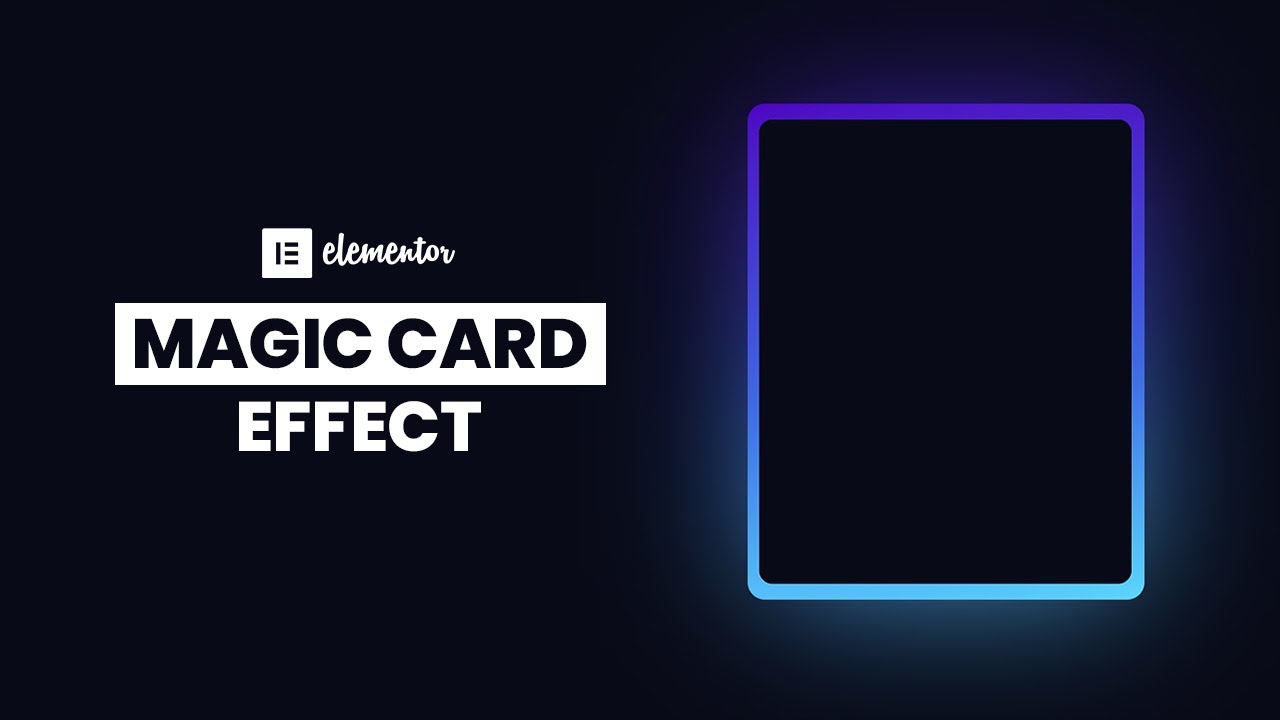 Elementor Magic Card Hover Effect | WordPress Elementor Pro Tutorial