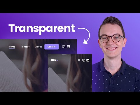 How to create a Transparent Header Menu in Wordpress with