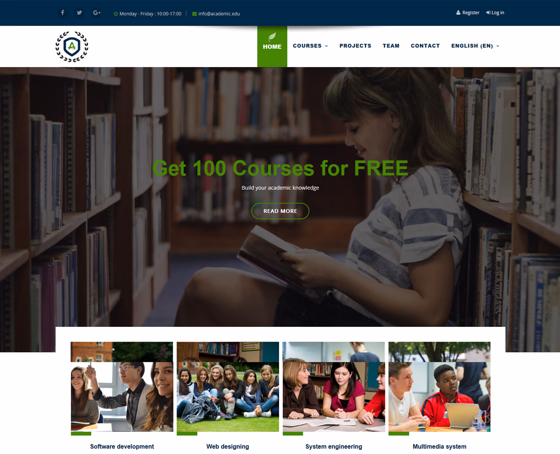 academic-moodle-bootstrap-templates