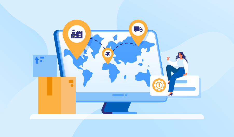 Supply chain management software connecting procurement, inventory, and logistics.